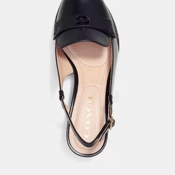 NWT Coach Nikola Leather Slingback Loafer Pumps - Picture 8 of 15